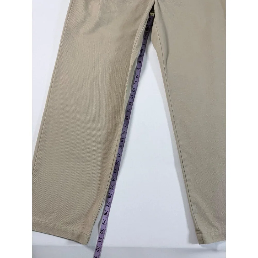 Polo Ralph Lauren Pleated Chino Pants Men‎ 38x32 Khaki Cotton Dress Casual